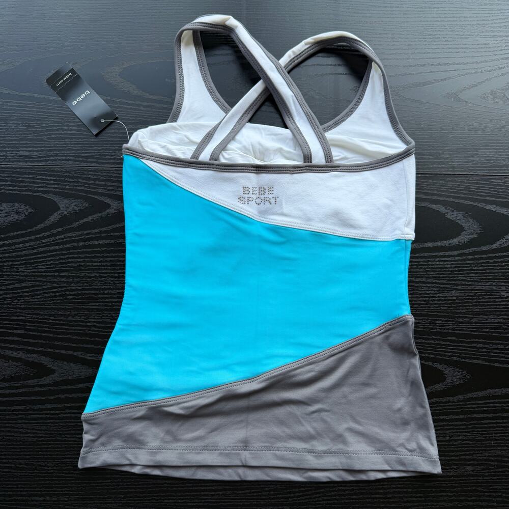 SOLD!!NWT New Bebe Sport 3 Piece Tennis Set Tank + 2 Skorts Size XS - Picture 4 of 11